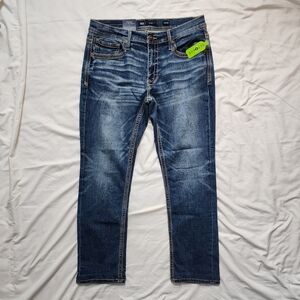 NWT! Men's 33x32 BKE Mason Denim Blue Jeans - Regular Fit & Low Rise